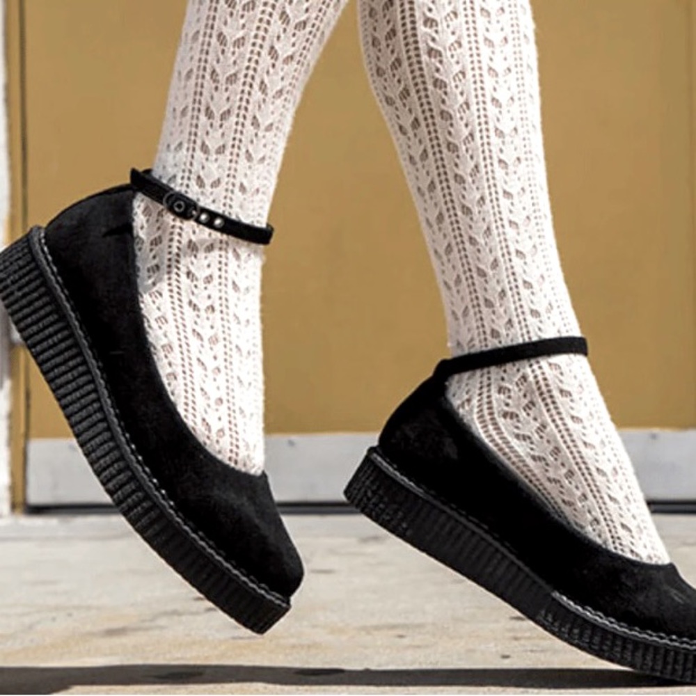 TUK Suede Ankle Strap Creepers